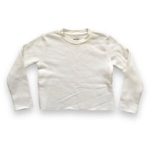 Mate the Label Mini Kids Sweatshirt Sample Piece Size 4 Neutral Minimalist